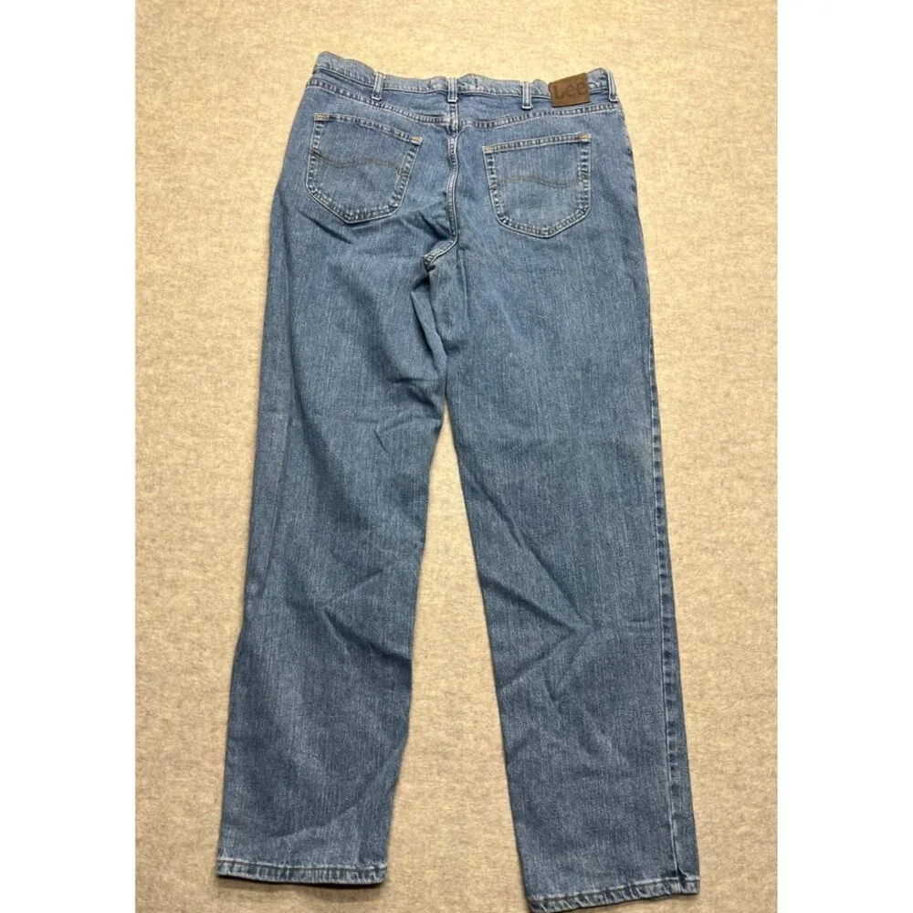 Lee Relaxed Fit Medium Wash Men's Denim Jeans 40 X 34 - Picture 4 of 10